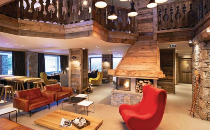 Trois Vallees Hotel, Courchevel, Lobby Lounge
